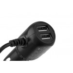 COYOTE Traveller T-35 автомобильная зарядка в прикуриватель 8-36v 3.5A 2шт USB + Mini Usb для навигатора  для грузовых и легковых автомобилей