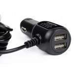 DAKOTA Traveller T-35 TYPE-C автомобільна зарядка в прикурювач 8-36v 3.5A 2шт USB + Type-C 3.4 метра для вантажних і легкових автомобілів