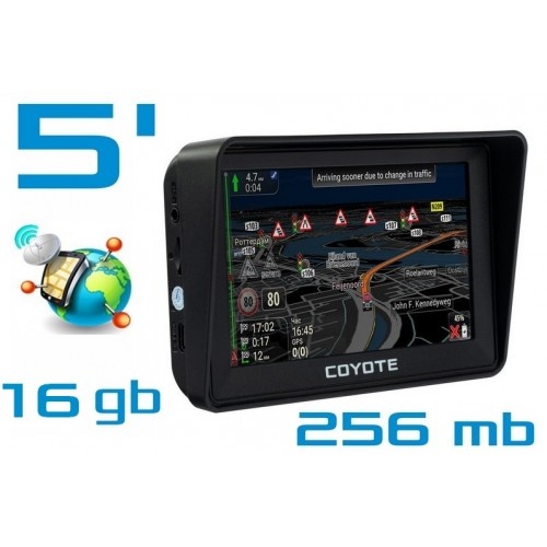 GPS навігатор COYOTE 556 MATE PRO 5 дюймів RAM 256 mb ROM 16 Gb з картами навігації з TYPE-C