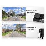 Оригинальный 4K Автомобильный Видеорегистратор Xiaomi 70mai A800 4K Dash Cam + RC09 задняя камера для записи Прошивка на русском языке