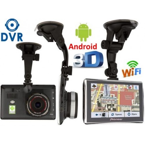 Купить GPS навигатор-Видеорегистратор 5 дюймов GPS Pioneer M515 DVR 512mb/8GB + AV Андроид  + Full HD с картами навигации 2019 года
