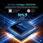 Новая модель Смарт ТВ приставки X96 M200 4гб 32Гб Android 14 для просмотра фильмов телевидения серфинга в интернете з голосовим пультом