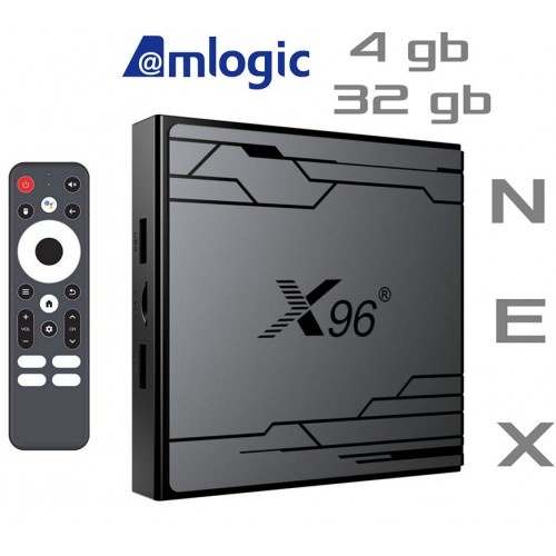 Нова модель смарт-ТВ-приставки X96 NEX 4 Гб/32 Гб на базі Android 14 для перегляду фільмів, телепередач та веб-серфінгу з голосовим пультом
