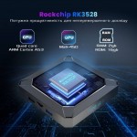 Популярна X98K 2гб 16Гб RK3528 Смарт ТВ Приставка Андроїд 13 WiFi 6 + Телебачення + Фільми. Повністю налаштована і готова до роботи