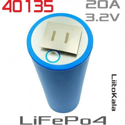 Акумулятор 40135 3.2В 20Ah LiFePo4 Liitokala з нікелевими пластинами оригінальний високострумовий LFP акумулятор