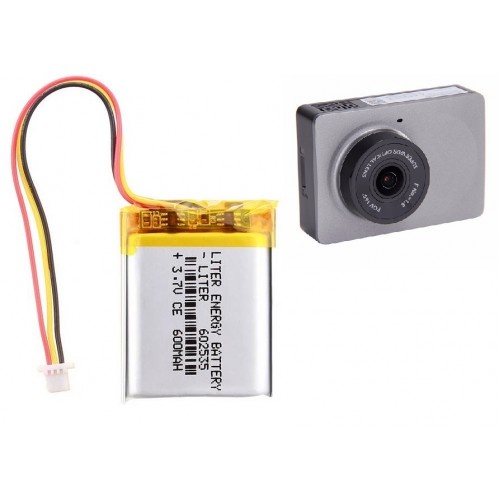 Акумулятор відеореєстратора Xiaomi Yi Smart Dash Camera Gray/Gold 602535 3pin