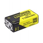 Акумулятор 9V 6F22 крона LiitoKala USB-9V 1100mAh Li-ion USB Type-C оригінал