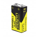 Акумулятор 9V 6F22 крона LiitoKala USB-9V 1100mAh Li-ion USB Type-C оригінал
