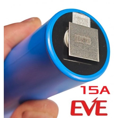 Аккумулятор с приваренной никелированной пластиной 0.3мм EVE 33140 LiFePo4 C33 3.2В 15Ah высокотоковый последняя версия V2 Аккумулятор с приваренной никелированной пластиной 0.3мм EVE 33140 LiFePo4 C33 3.2В 15Ah высокотоковый последняя версия V2