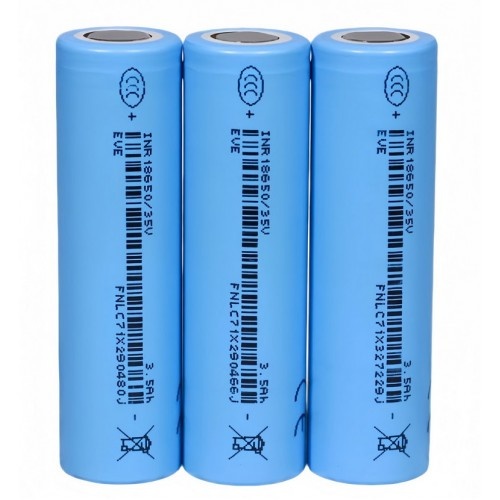  Високоємний акумулятор EVE 35V 3500mAh 10A 18650 Li-Ion для ліхтарів, повербанків, ДБЖ, іграшок