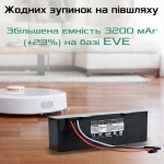Купити змінний акумулятор робота пилососа Xiaomi Mi Robot Vacuum Mop P, Mop 2S, STYTJ02YM SKV4109GL XM200023 3200 мАг 14,4В Rokkevolt на елементах EVE для заміни Xiaomi MH1-4S1P-SC / C015550012700