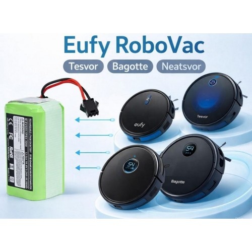 Купити змінний акумулятор робота пилососа Eufy RoboVac 11 12 15C 25C G10 G20 G30 G40 3200 мАг 14,4В Rokkevolt заміна акумулятора T29J5011 / PA04 / C0914E1 / BFG-WSQ Купити змінний акумулятор робота пилососа Eufy RoboVac 11 12 15C 25C G10 G20 G30 G40 3200 мАг 14,4В Rokkevolt заміна акумулятора T29J5011 / PA04 / C0914E1 / BFG-WSQ