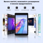 Автопланшет GPS навігатор для грузовиков TIR и лековых авто 8 дюймов Dakota TAB8 PRO 4Gb 64Gb с картами Украины и Европы ANDROID 14 Чехол + Крепление + Авто зарядка