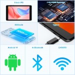 Планшетный ПК на Андроид 14 Dakota TAB8 PRO 8″ IPS-экраном 4G LTE Bluetooth и GPS + Чехол